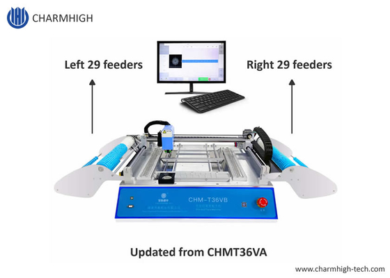 Máquina Desktop CHM-T36VB Chmt36va de Smt do controle duplo do PC dos alimentadores do lado 58