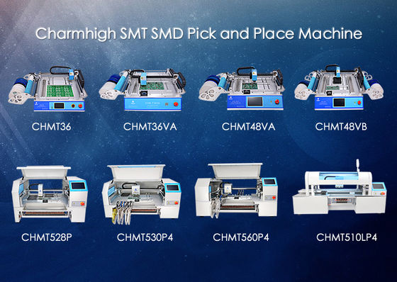 Picareta de Charmhigh SMD e máquina do lugar, criação de protótipos dos modelos da máquina 8 da colocação de SMT