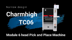 TC06 módulo universal 6 cabeça de escolha e colocação máquina largura 89cm estreito desgin