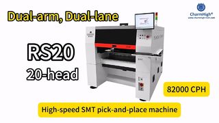 Charmhigh RS20 Máquina de seleção e colocação de pista dupla e braço duplo 82000CPH
