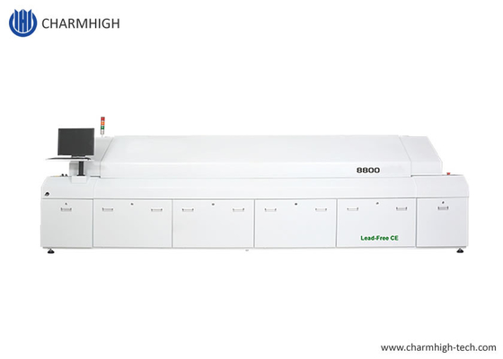 8800 Forno de refluxo grande com controle de PC de trilho automático completo sem chumbo 3180x500mm