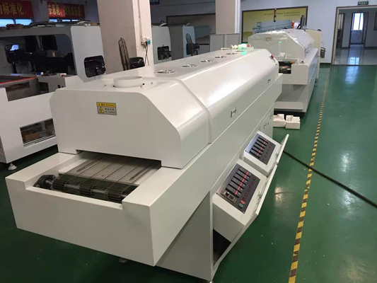 635 Forno de refluxo 6 zonas temporais (para cima6+para baixo6) 2200*350mm Máquina de solda de refluxo SMT