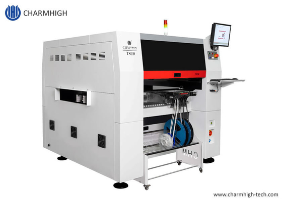 TS10 SMT pick and place machine 10 cabeças 100 alimentadores 01005 suporte de alta velocidade