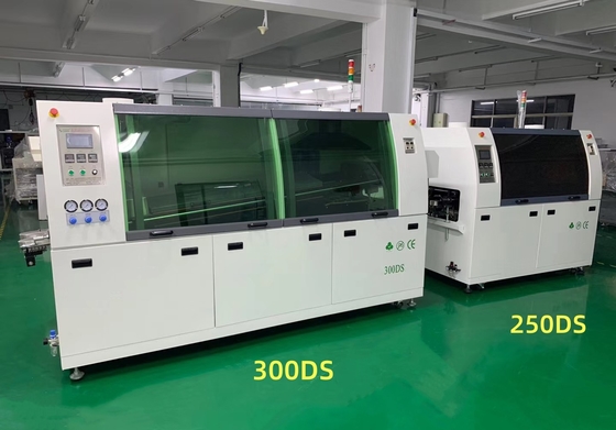 Máquina de solda de ondas sem chumbo 250DS 300DS 350DS para linha de produção de PCB DIP