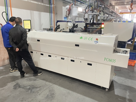 Forno de refluxo sem chumbo de 6 zonas de temperatura totalmente automático 2200*350mm Máquina de aquecimento de controlo de PC