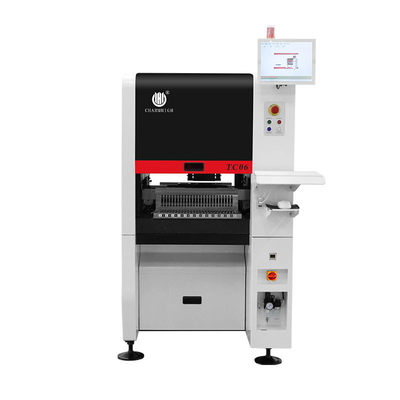 Novo Modulo TC06 de Alta Precisão de Projeto Estreito SMT Pick and Place Machine 6 Cabeças Suporte 01005