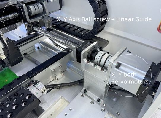 Alta precisão Industrial 4 cabeças Pick Place Machine com Auto Changer, suporte 0201 BGA
