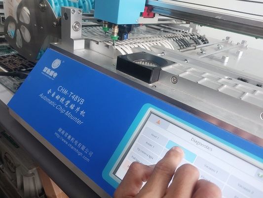 Alimentadores todos de CHMT48VB 58pcs em uma máquina pequena Desktop de SMT da máquina da picareta e do lugar da máquina