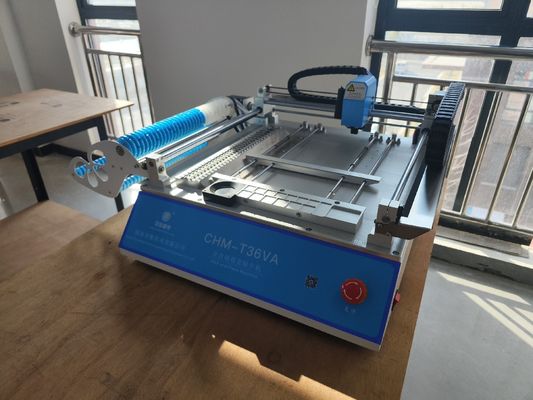 Picareta de CHMT36VA SMD e máquina do lugar, alimentador da vibração do equipamento da colocação de Smt do tampo da mesa