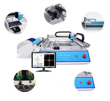 2 cabeças 29 alimentadores CHMT36VA SMD pick and place machine + duas câmaras CCD + PC externo