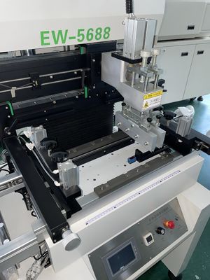 Diodo emissor de luz semi automático de For da impressora da pasta da solda de SMT de 1,2 medidores, colagem vermelha