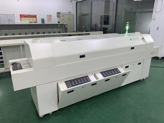635 Forno de refluxo 6 zonas temporais (para cima6+para baixo6) 2200*350mm Máquina de solda de refluxo SMT