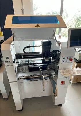 CHM-551 Linha de produção SMD Linha de montagem SMT Alta precisão 4 cabeças Robô de fabricação de PCB