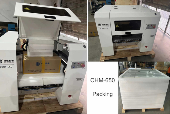 Máquina de Montagem de Componentes SMT PCB CHM-650 de Alta Precisão com 4 Cabeças