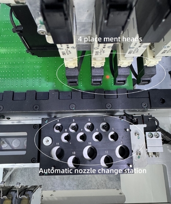 CHM-551 Completamente automático 4 cabeças SMT Pick and Place Machine 0201, Troca automática do bico