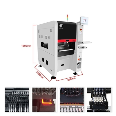 Máquina de seleção e colocação de módulos de 6 cabeças TC06 de montagem de PCB totalmente automática
