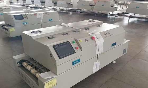 T980 Forno de refluxo SMT sem chumbo 1160*400mm de infravermelho e ar quente Máquina de solda de aquecimento BGA