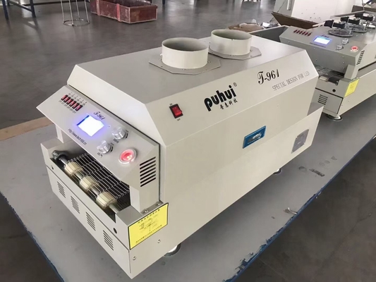 Forno infravermelho 3.5kw 230*730mm Oven Puhui de solda T-961 do Reflow de SMT do aquecimento T961