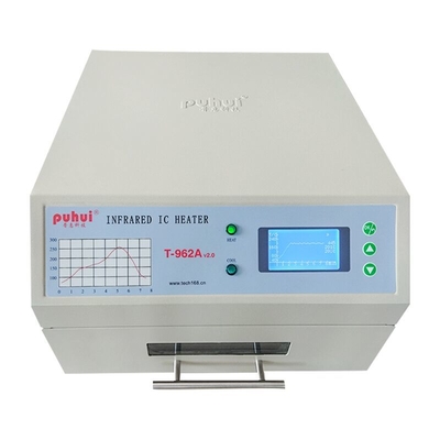 T962A com o forno 300*320mm 1500w IC Heater Infrared Soldering Station do Reflow de Benchtop da exaustão