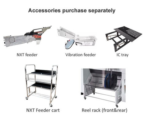 Best seller 6 cabeças TC06 Pick and Place Machine Quadro de ferro fundido SMT Chip Mounter