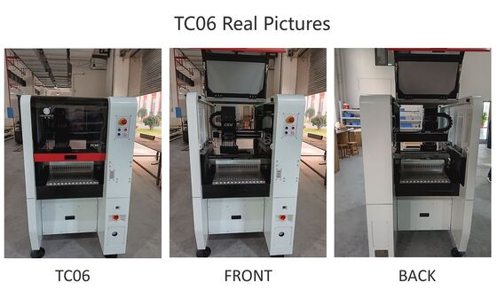 Best seller 6 cabeças TC06 Pick and Place Machine Quadro de ferro fundido SMT Chip Mounter