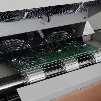 T961 Forno de refluxo de escritório com transportador 730*230mm 6 zonas de temp 3.5KW Máquina de solda
