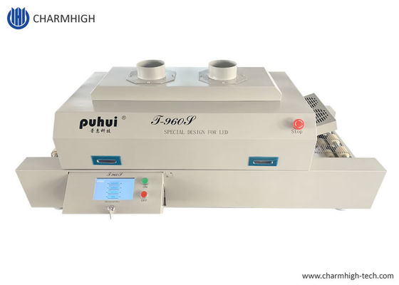 Forno de Refluxo SMT T960S 960*300mm Soldagem Aquecedor Tela Touchscreen 5 Zonas de Temperatura