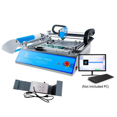 CHMT36VA + alimentador da vibração, picareta Desktop da visão e CONCESSÃO QFN da máquina 0402-5050 do lugar