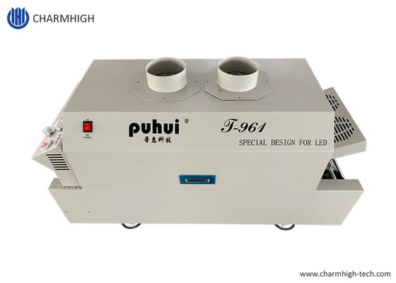 O forno Desktop do Reflow T961 com o temp 6 do transporte 730*230mm divide a máquina 3.5KW de solda